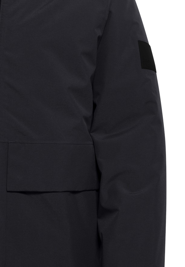 Black Men Jack Wolfskin Tempeltor Rain Jackets | 47355302