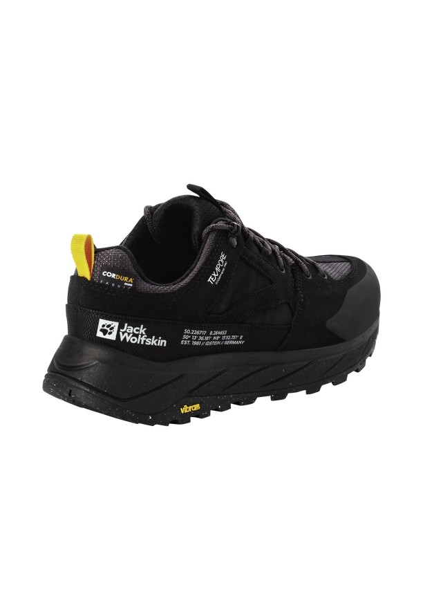 Black Men Jack Wolfskin Terraquest Texapore Low Hiking Shoes | 40254445
