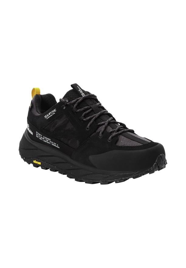 Black Men Jack Wolfskin Terraquest Texapore Low Hiking Shoes | 40254445