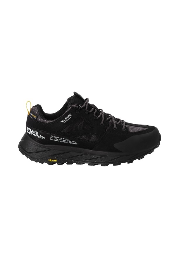 Black Men Jack Wolfskin Terraquest Texapore Low Hiking Shoes | 40254445