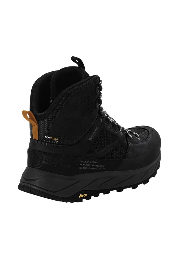 Black Men Jack Wolfskin Terraquest Texapore Mid Hiking Shoes | 19598603