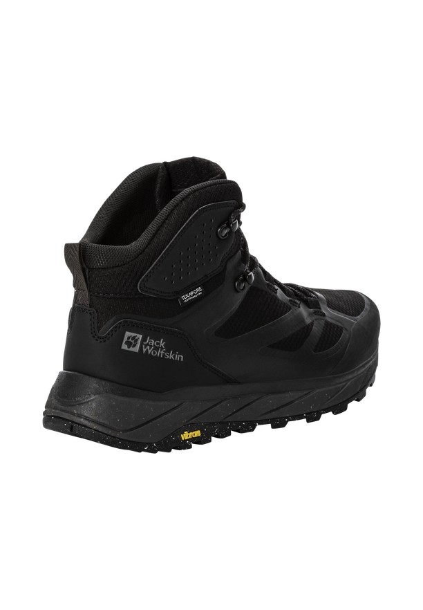 Black Men Jack Wolfskin Terraventure Texapore Mid Hiking Shoes | 35381746