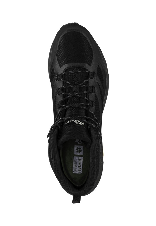 Black Men Jack Wolfskin Terraventure Texapore Mid Hiking Shoes | 35381746