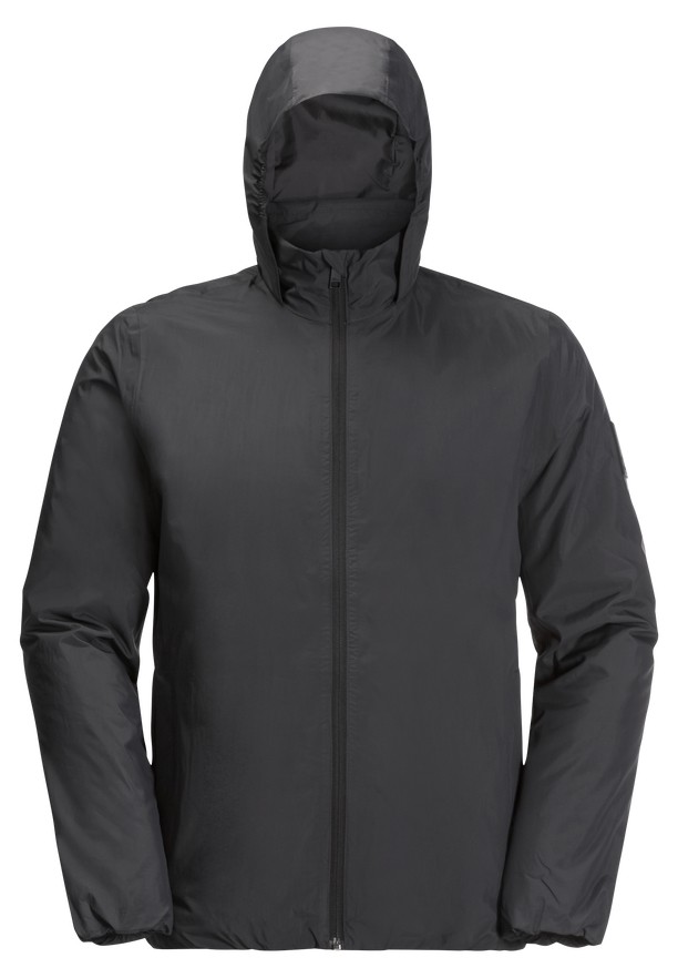 Black Men Jack Wolfskin Textor Rain Jackets | 72787822