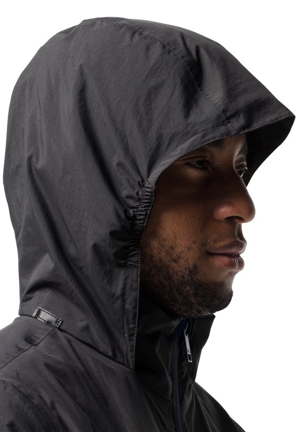 Black Men Jack Wolfskin Textor Rain Jackets | 72787822