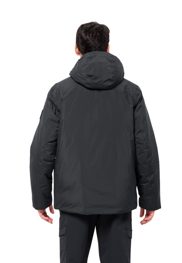 Black Men Jack Wolfskin Textor Utility Winter Jackets | 83700495