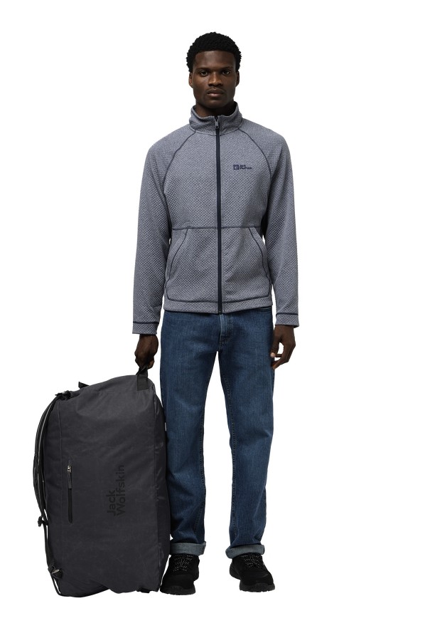 Black Men Jack Wolfskin Traveltopia 85 Duffle Bags | 65037635