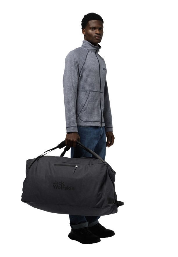 Black Men Jack Wolfskin Traveltopia 85 Duffle Bags | 65037635