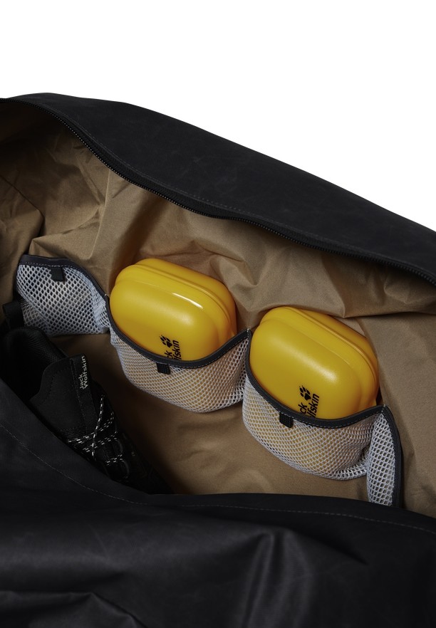Black Men Jack Wolfskin Traveltopia 85 Duffle Bags | 65037635