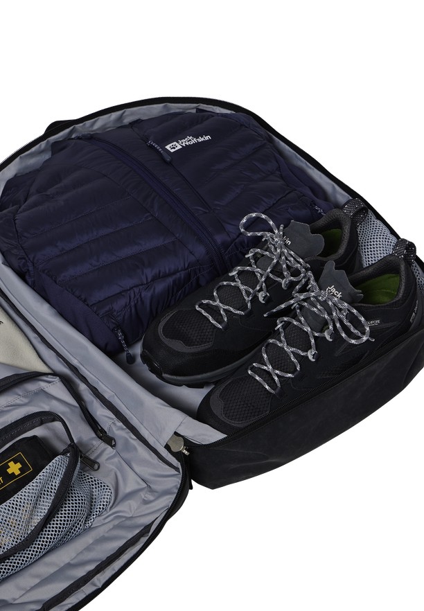 Black Men Jack Wolfskin Traveltopia Cabin 40 Backpacks | 48793397