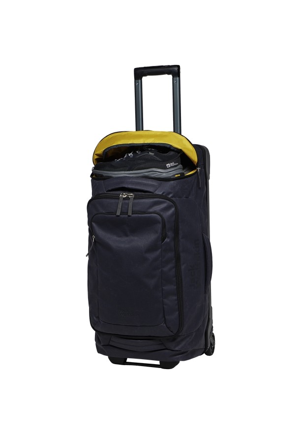 Black Men Jack Wolfskin Traveltopia Wheeler 80 Suitcases | 38146605
