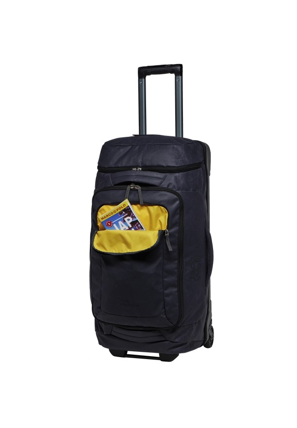 Black Men Jack Wolfskin Traveltopia Wheeler 80 Suitcases | 38146605