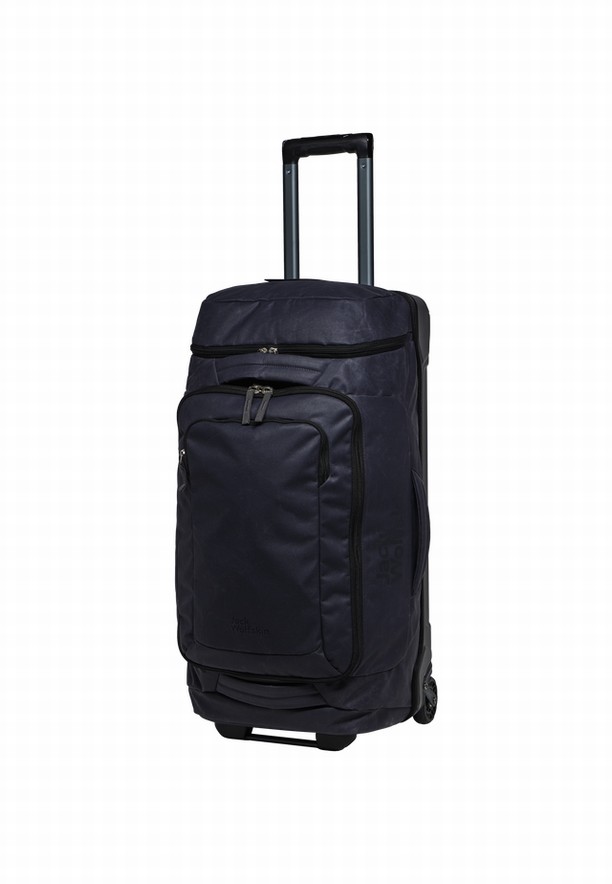 Black Men Jack Wolfskin Traveltopia Wheeler 80 Suitcases | 38146605