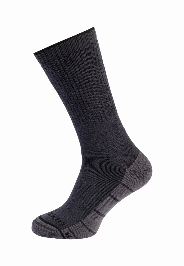 Black Men Jack Wolfskin Trek Merino Cl C Socks | 23854083