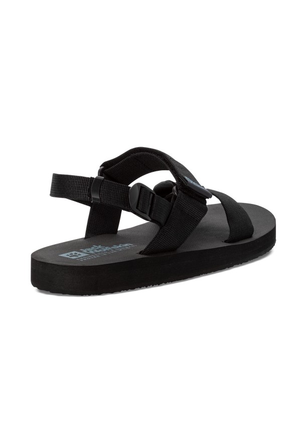 Black Men Jack Wolfskin Urban Entdeckung Belt Sandals | 33384498