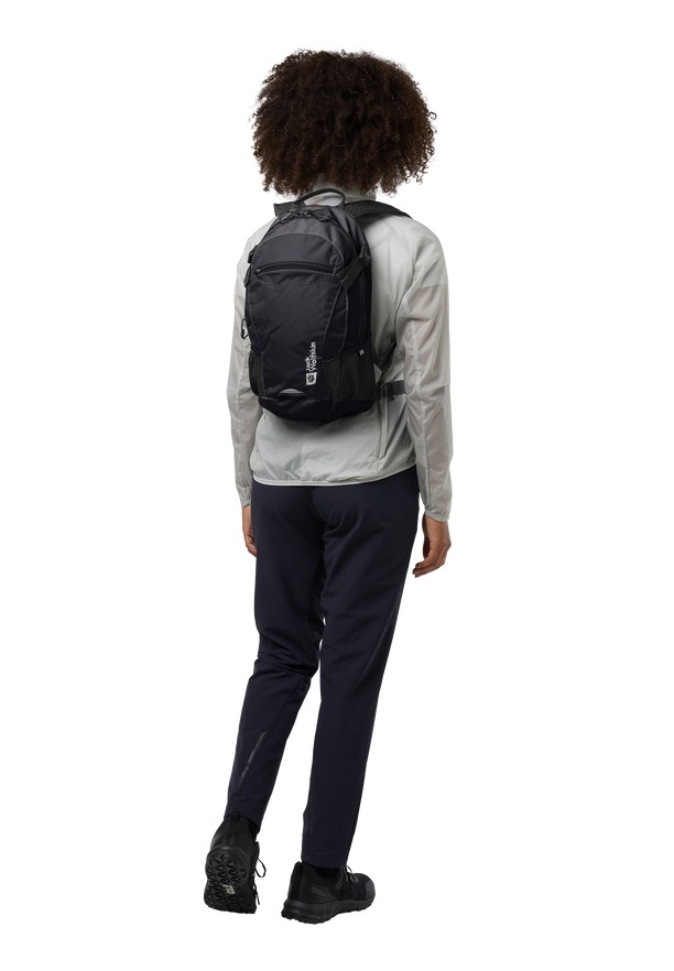 Black Men Jack Wolfskin Velocity 12 Bike Backpack | 75762194