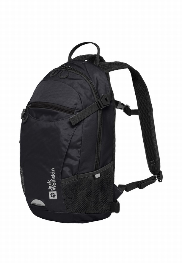 Black Men Jack Wolfskin Velocity 12 Bike Backpack | 75762194