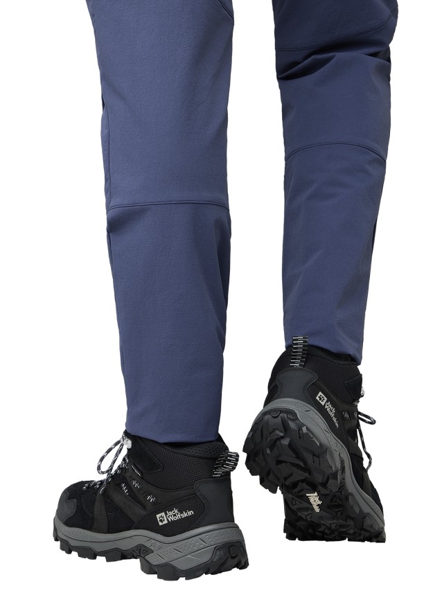 Black Men Jack Wolfskin Vojo Tour Lt Texapore Mid Hiking Shoes | 72752090