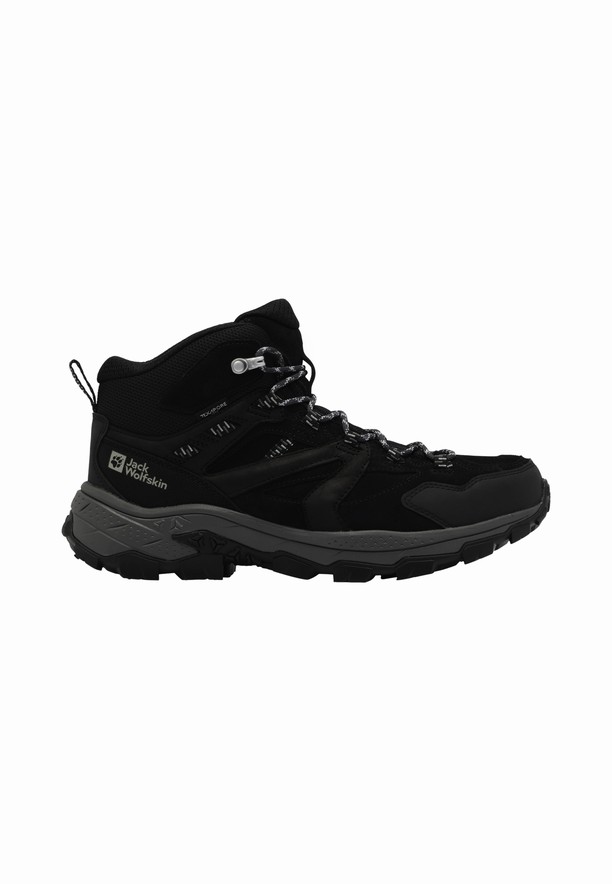 Black Men Jack Wolfskin Vojo Tour Lt Texapore Mid Hiking Shoes | 72752090