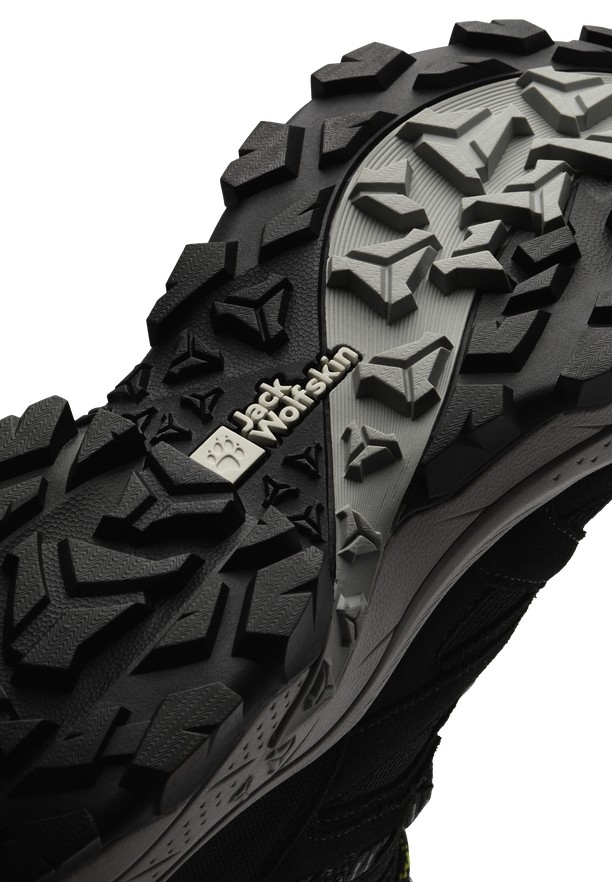 Black Men Jack Wolfskin Vojo Tour Texapore Mid Hiking Shoes | 72586609