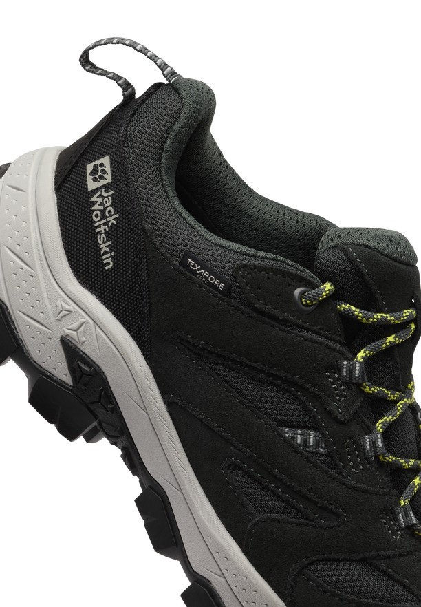 Black Men Jack Wolfskin Vojo Tour Texapore Low Hiking Shoes | 50416232