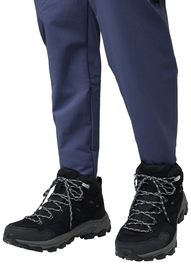 Black Men Jack Wolfskin Vojo Tour Texapore Mid Hiking Shoes | 34580261