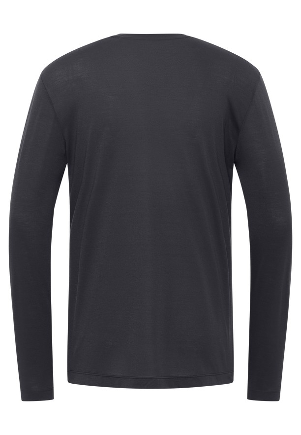 Black Men Jack Wolfskin Vonnan Ls T Shirts | 74950590
