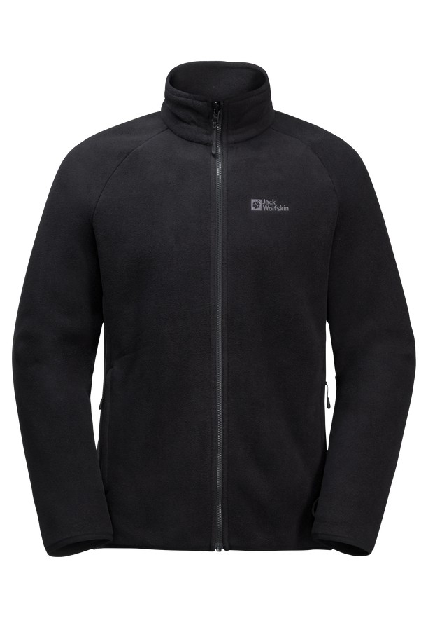 Black Men Jack Wolfskin Waldsteig Fz Fleece Jackets | 35398130