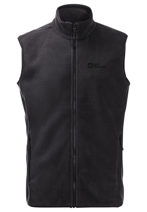 Black Men Jack Wolfskin Waldsteig Fz Vest | 87857371