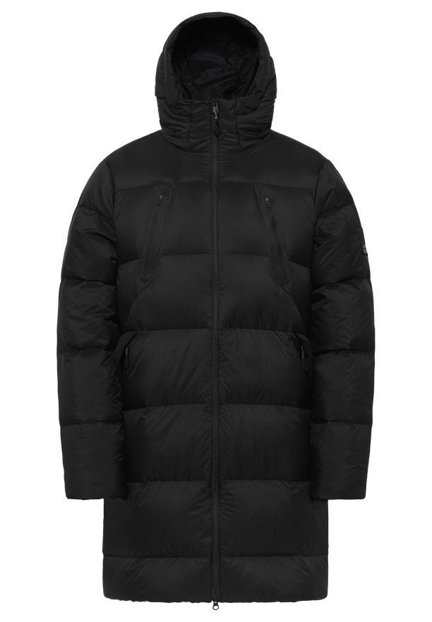 Black Men Jack Wolfskin Wandermood Down Coats | 73144433