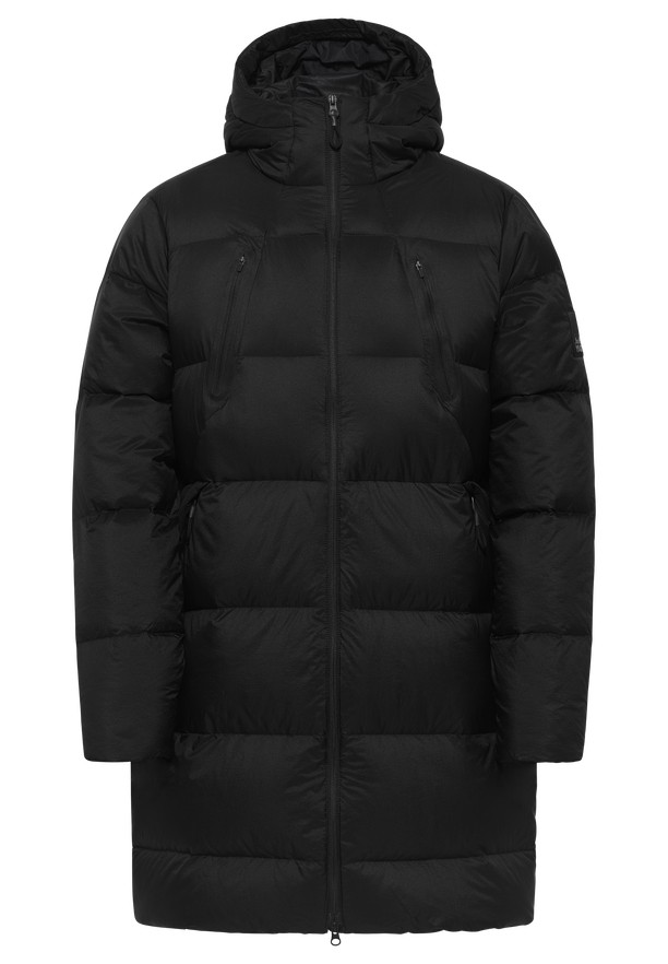 Black Men Jack Wolfskin Wandermood Down Coats | 73144433