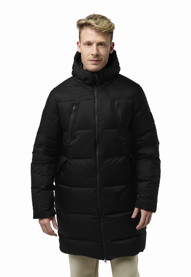Black Men Jack Wolfskin Wandermood Down Coats | 73144433