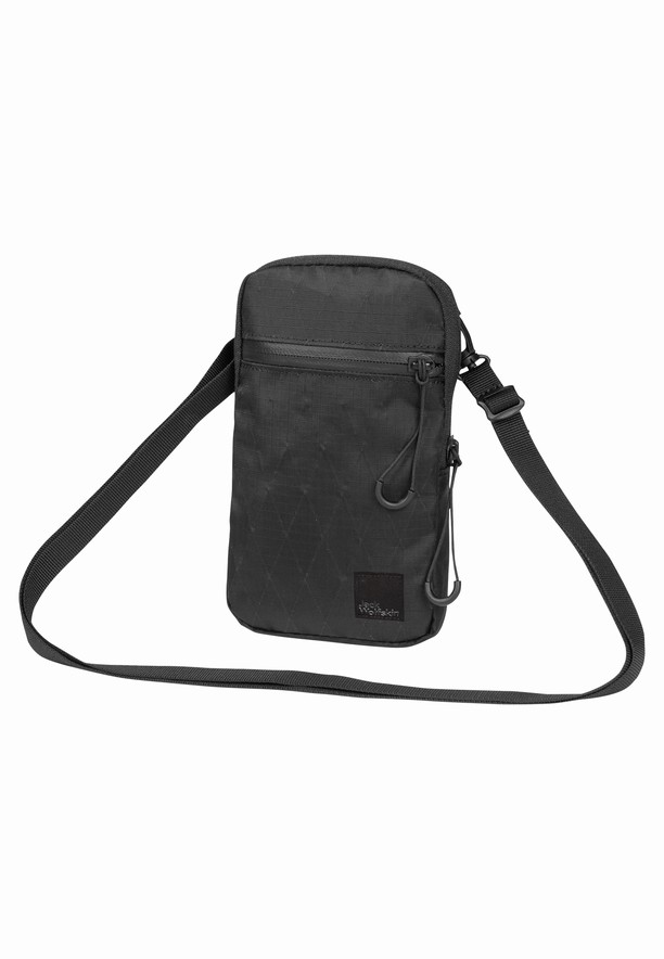 Black Men Jack Wolfskin Wandermood Phone Pouch Shoulder Bags | 87209060