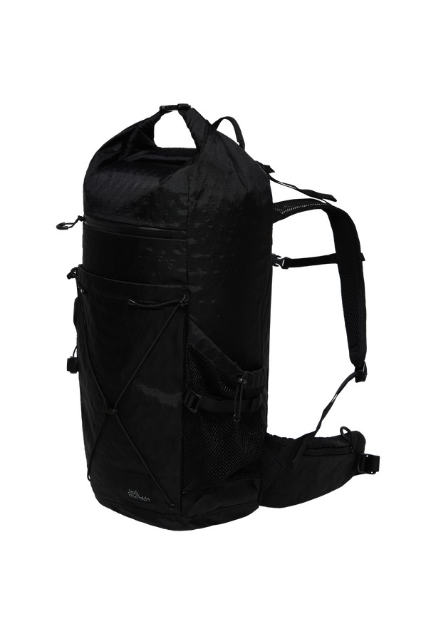 Black Men Jack Wolfskin Wandermood Rolltop 30 Hiking Backpack | 45935051