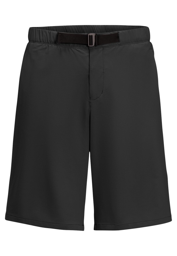 Black Men Jack Wolfskin Wandermood Shorts | 84409699