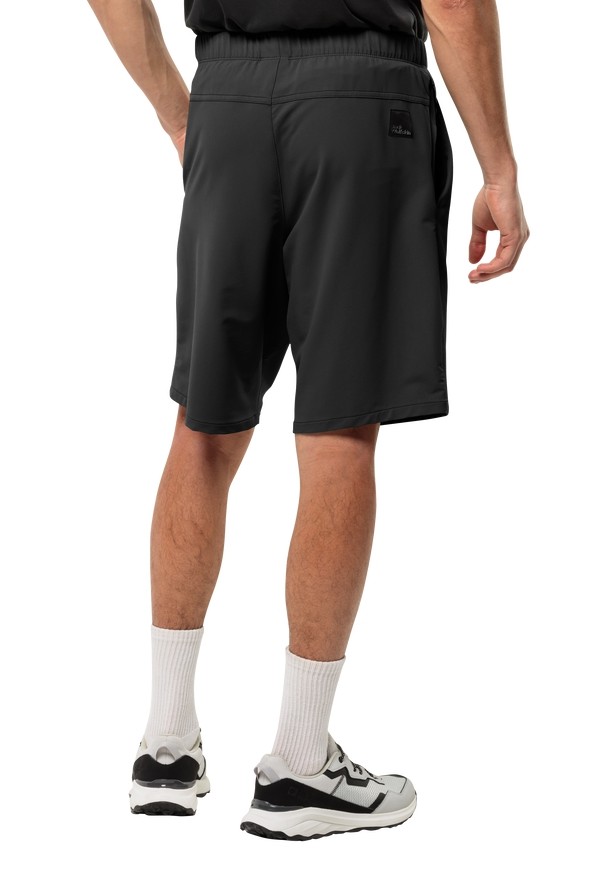 Black Men Jack Wolfskin Wandermood Shorts | 84409699