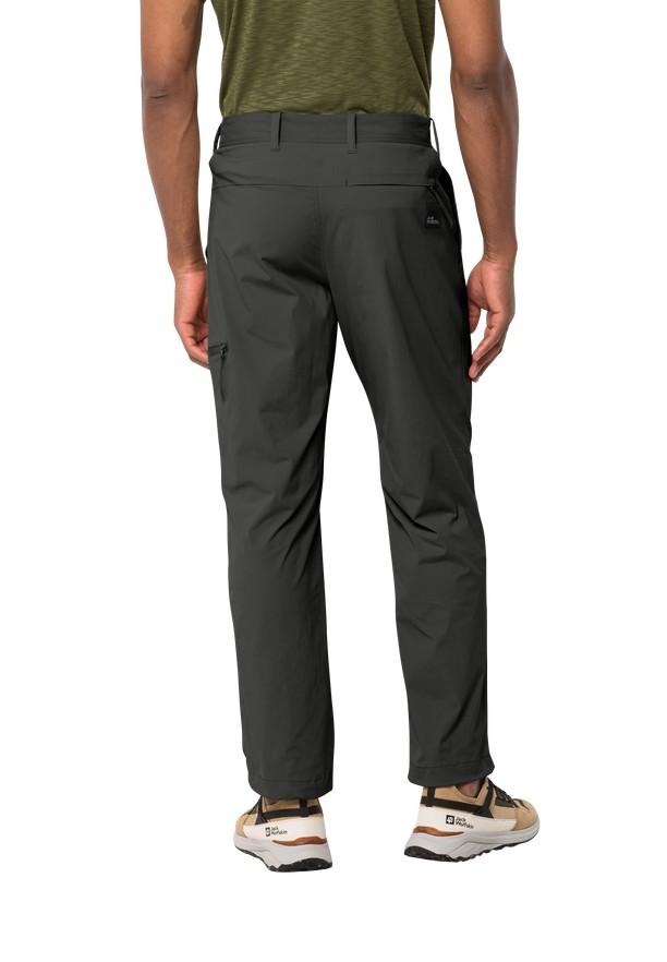Black Men Jack Wolfskin Wanderthirst Pants | 12399712