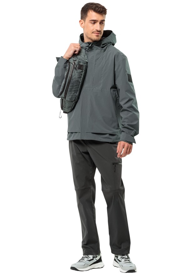 Black Men Jack Wolfskin Wanderthirst Pants | 12399712