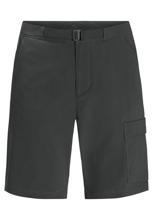Black Men Jack Wolfskin Wanderthirst Shorts | 81456940