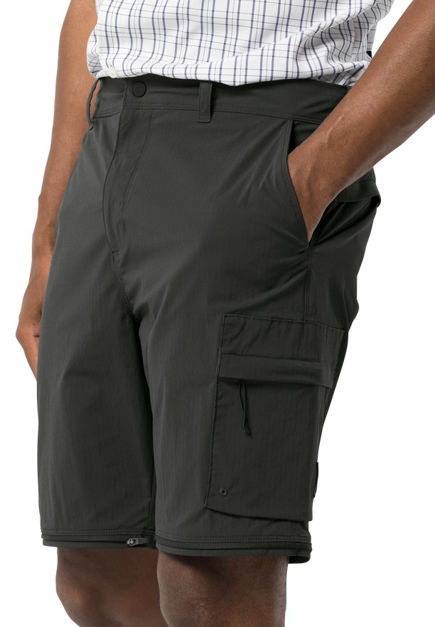Black Men Jack Wolfskin Wanderthirst Zip Pants | 38992540