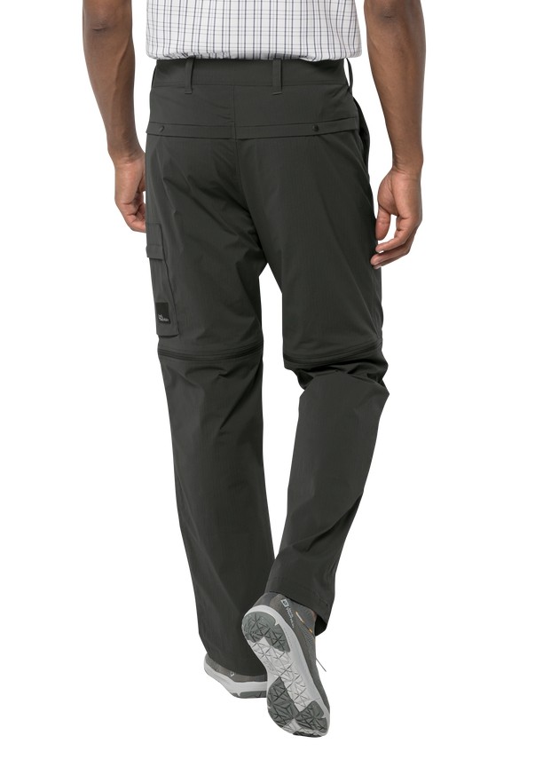 Black Men Jack Wolfskin Wanderthirst Zip Pants | 38992540