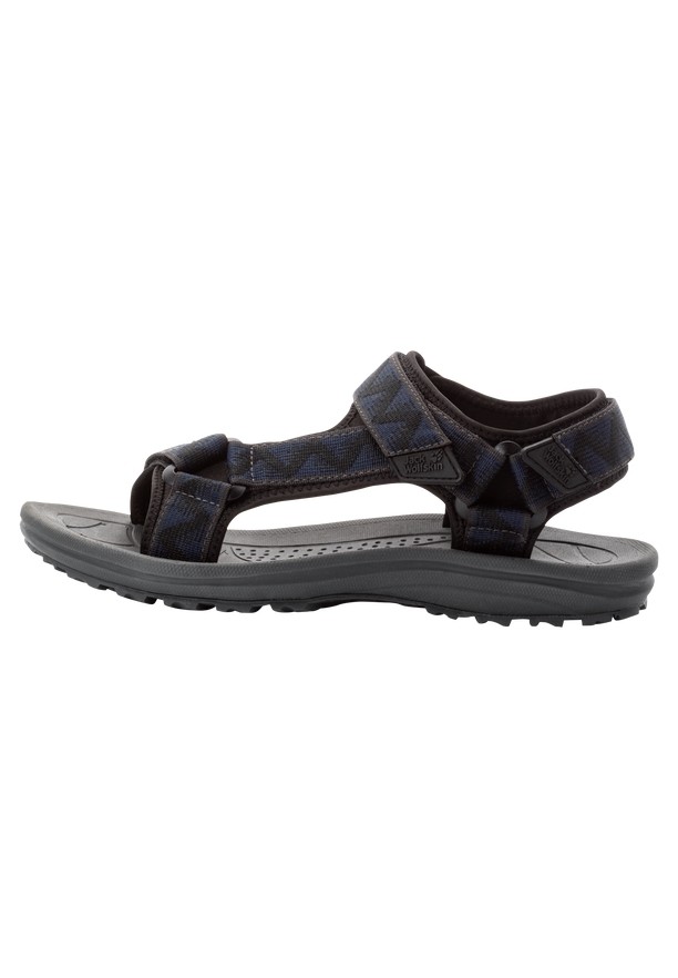 Black Men Jack Wolfskin Wave Breaker Sandals | 51123296