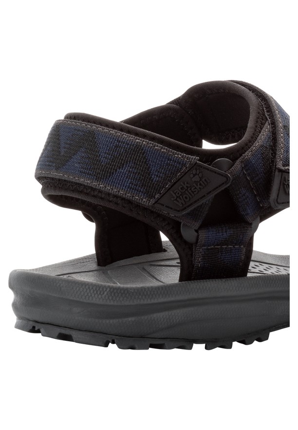 Black Men Jack Wolfskin Wave Breaker Sandals | 51123296