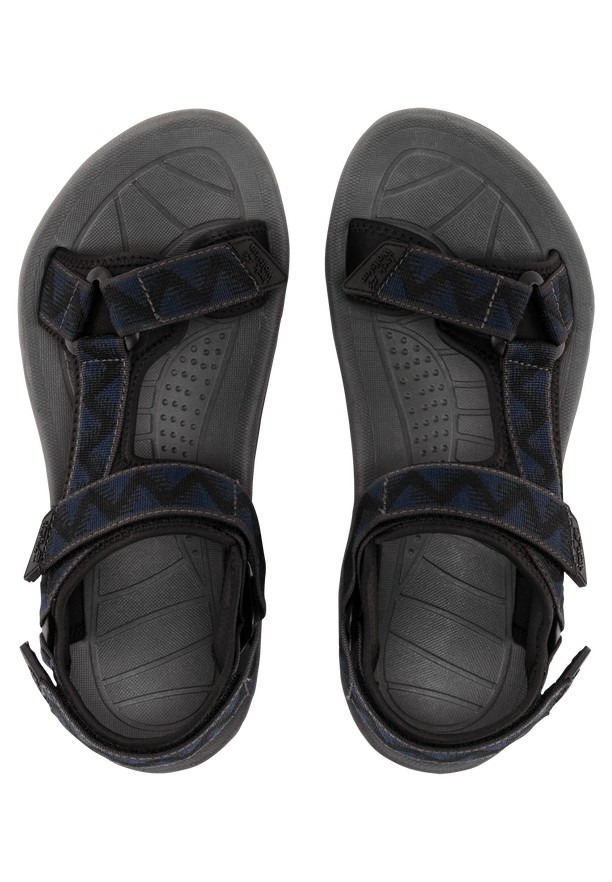 Black Men Jack Wolfskin Wave Breaker Sandals | 51123296