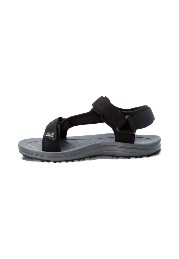 Black Men Jack Wolfskin Wave Breaker Sandals | 89984978