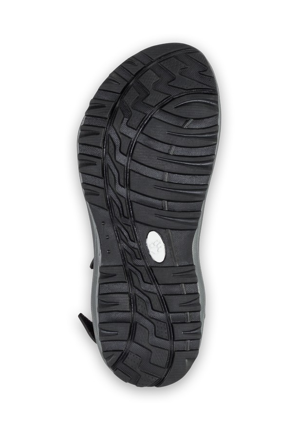 Black Men Jack Wolfskin Wave Breaker Sandals | 89984978