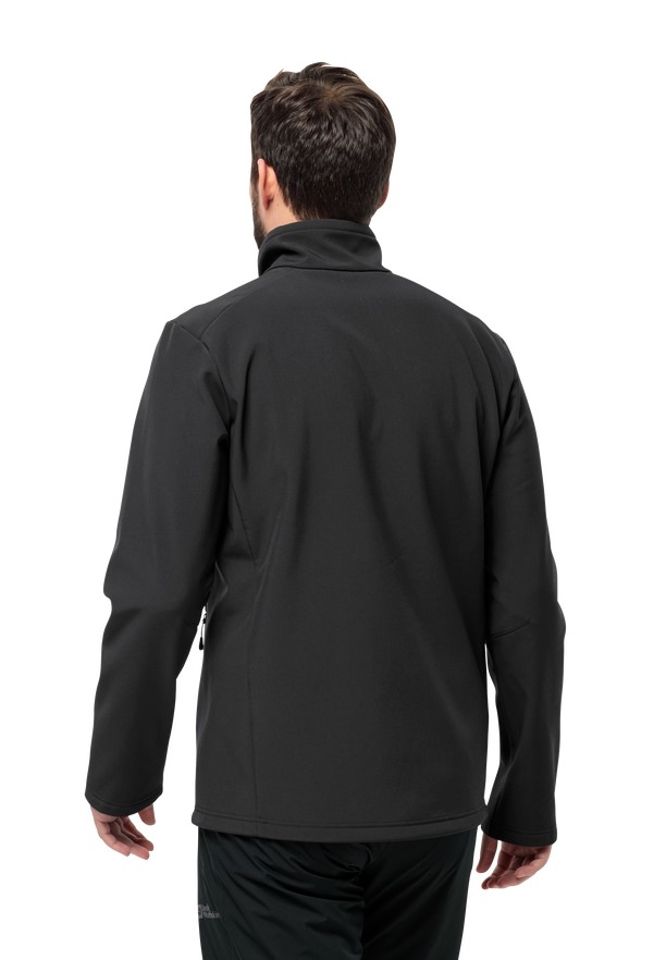 Black Men Jack Wolfskin Whirlwind Softshell Jackets | 46762671