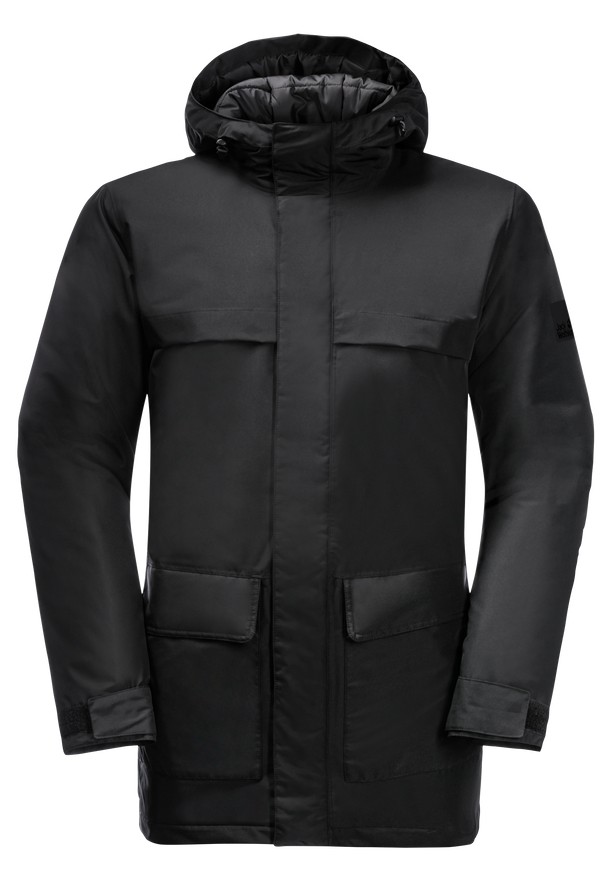 Black Men Jack Wolfskin Winterlager Coats | 72940443