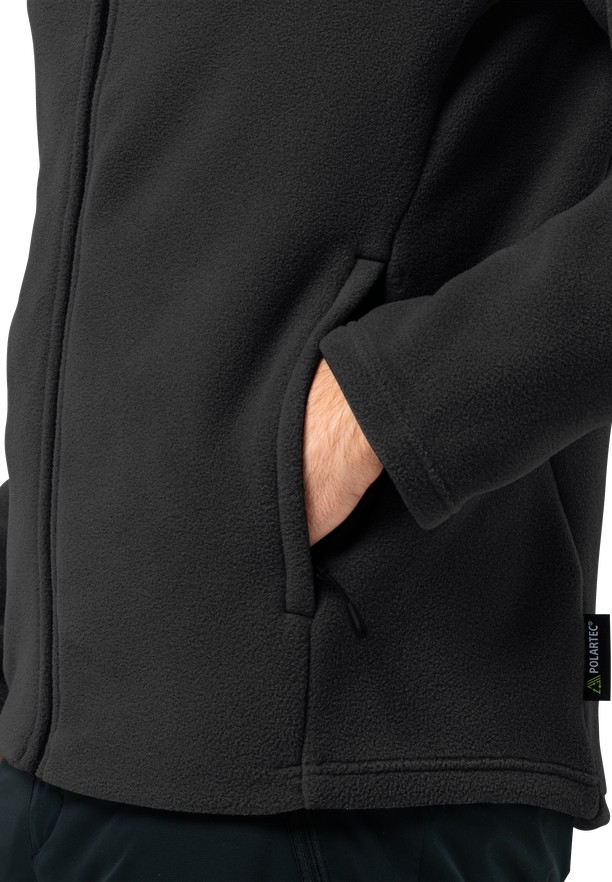 Black Men Jack Wolfskin Winterstein Fz Fleece Jackets | 92714651