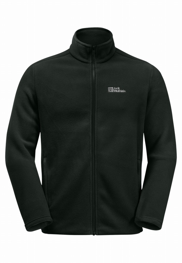 Black Men Jack Wolfskin Winterstein Fz Fleece Jackets | 41327929